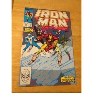 IRON MAN #240 (Marvel, 1968) VG Ghost, Whiplash